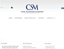 Tablet Screenshot of csmlaw.com